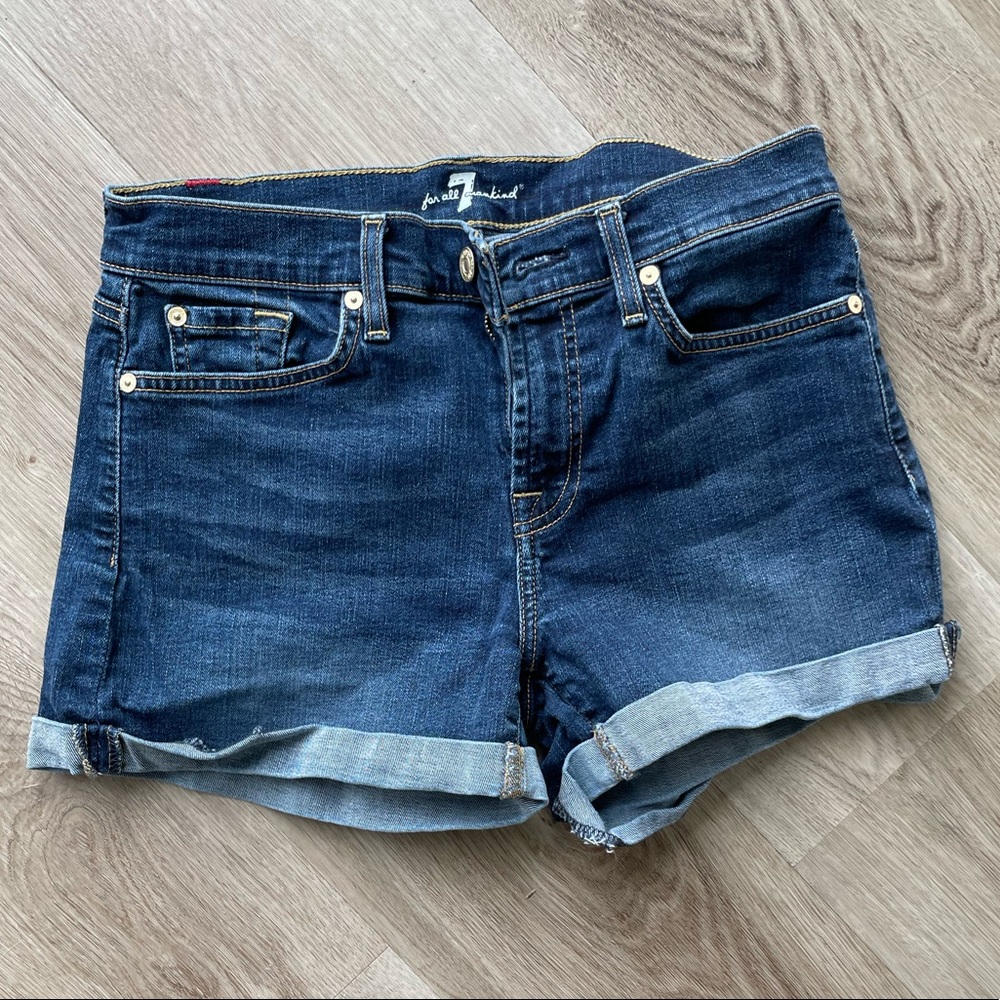 7 for All Mankind Stretch Denim Shorts
